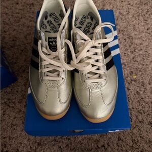 Adidas Women’s 72 OG Metallic Gold with Black Stripes